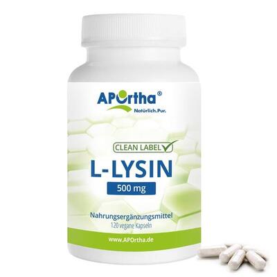 L-Lysin - 500 mg - 120 vegane Kapseln