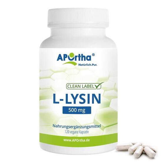 L-Lysin - 500 mg - 120 vegane Kapseln