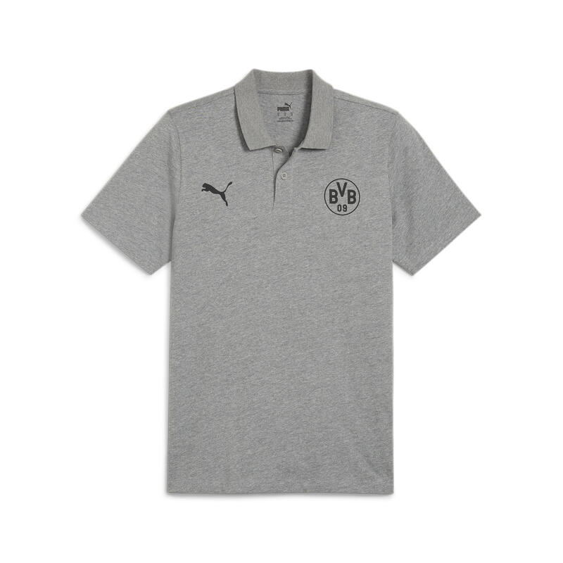 Borussia Dortmund Essentials Poloshirt Herren PUMA Medium Gray Heather