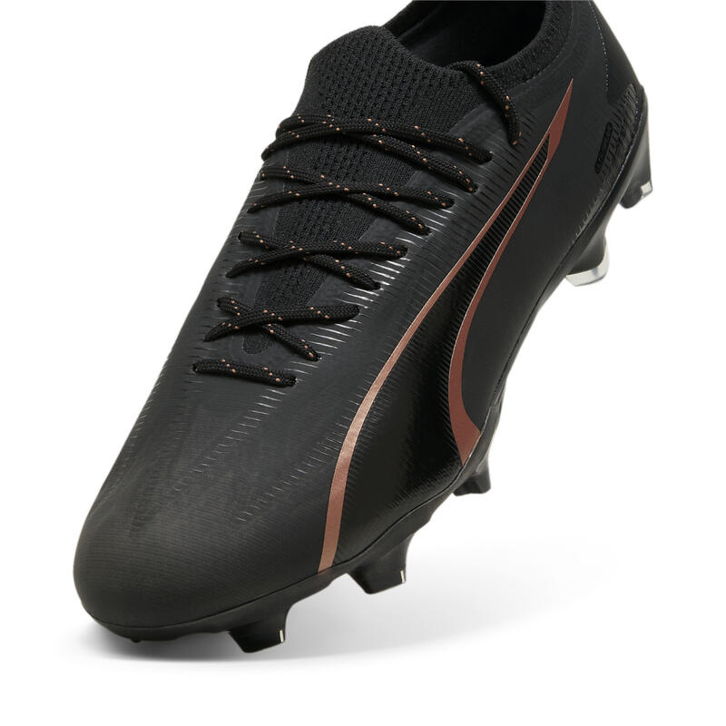 Ghete de fotbal ULTRA ULTIMATE FG/AG PUMA Black Copper Rose Metallic