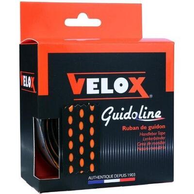 Velox stuurtape bi-color 3.0 zwart oranje (2 stuks)