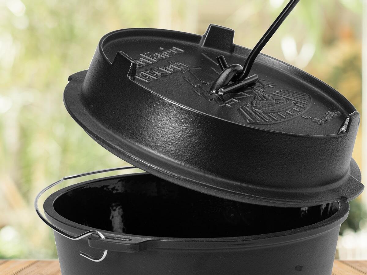 BBCrew Dutch Oven 8 L  - Pentola in ghisa smaltata - barbecue 5/7