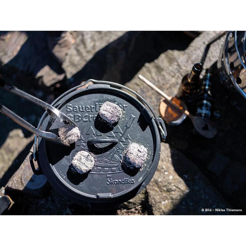 Dutch Oven de Sauerländer BBCrew 10,25 l - Olla de hierro fundido esmaltada