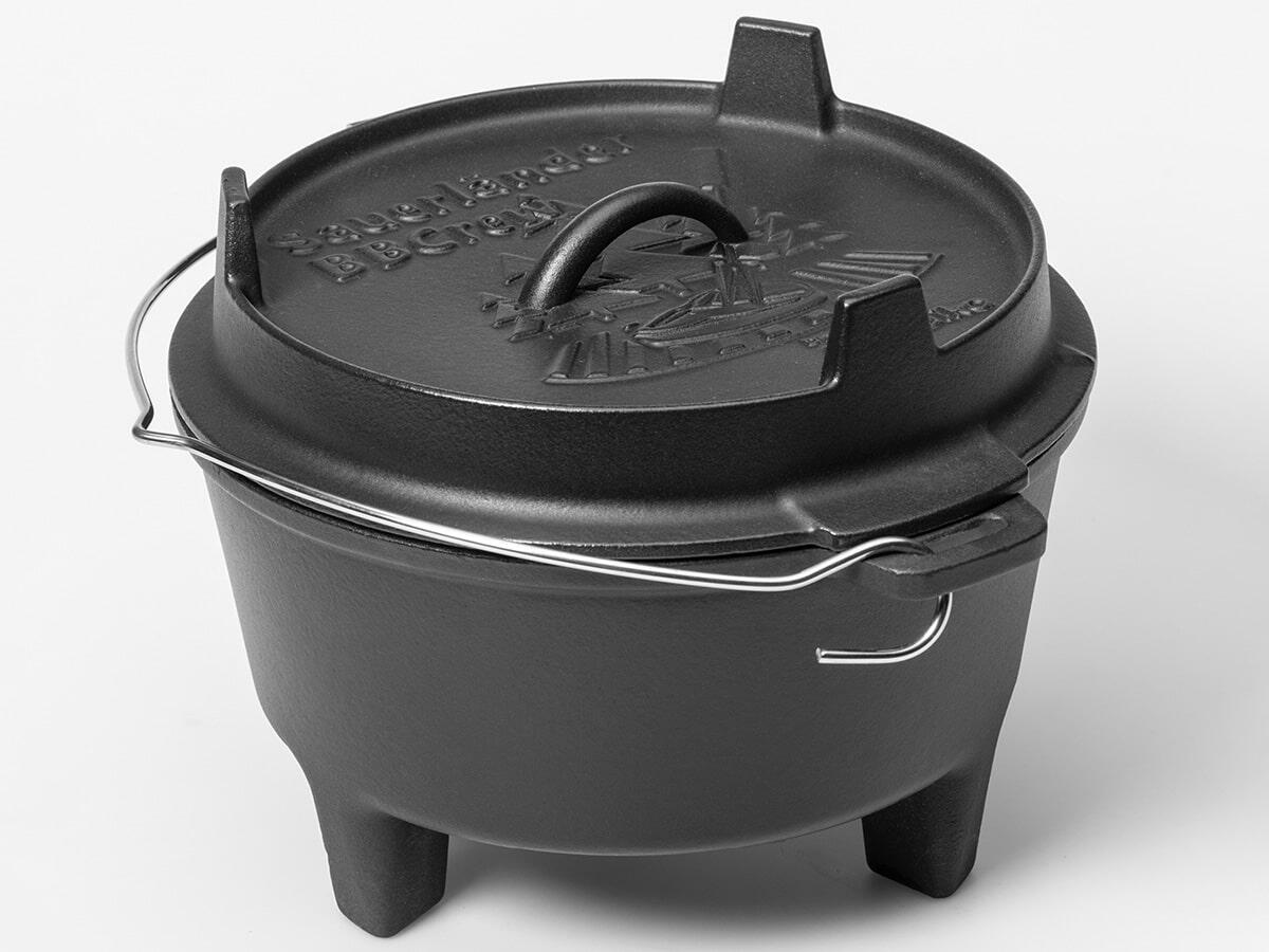 BBCrew Dutch Oven 8 L  - Pentola in ghisa smaltata - barbecue 6/7