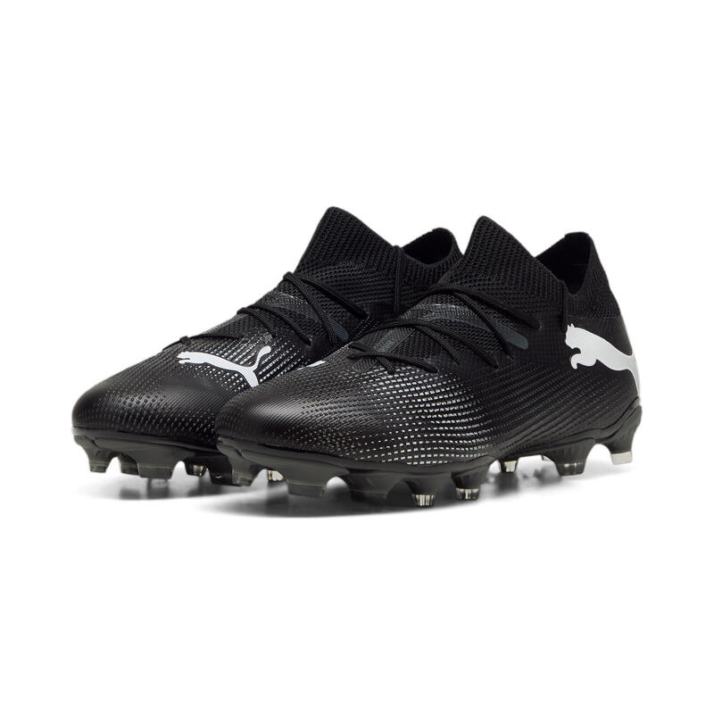 FUTURE 7 MATCH FG/AG voetbalschoenen voor dames PUMA Black White Shadow Gray