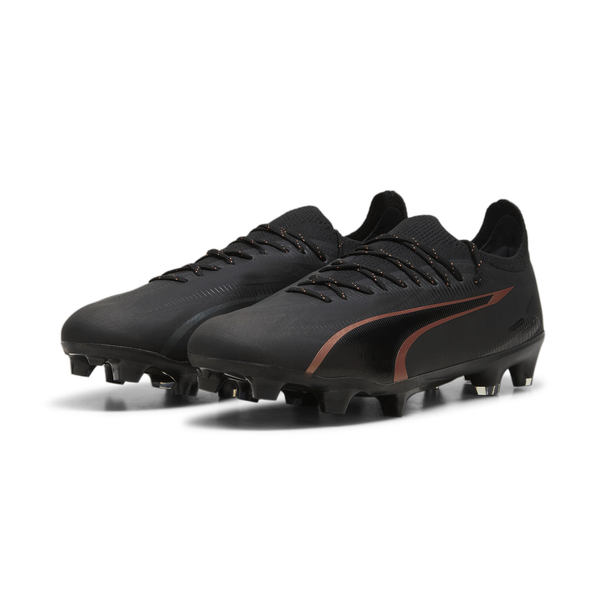Ghete de fotbal ULTRA ULTIMATE FG/AG PUMA Black Copper Rose Metallic