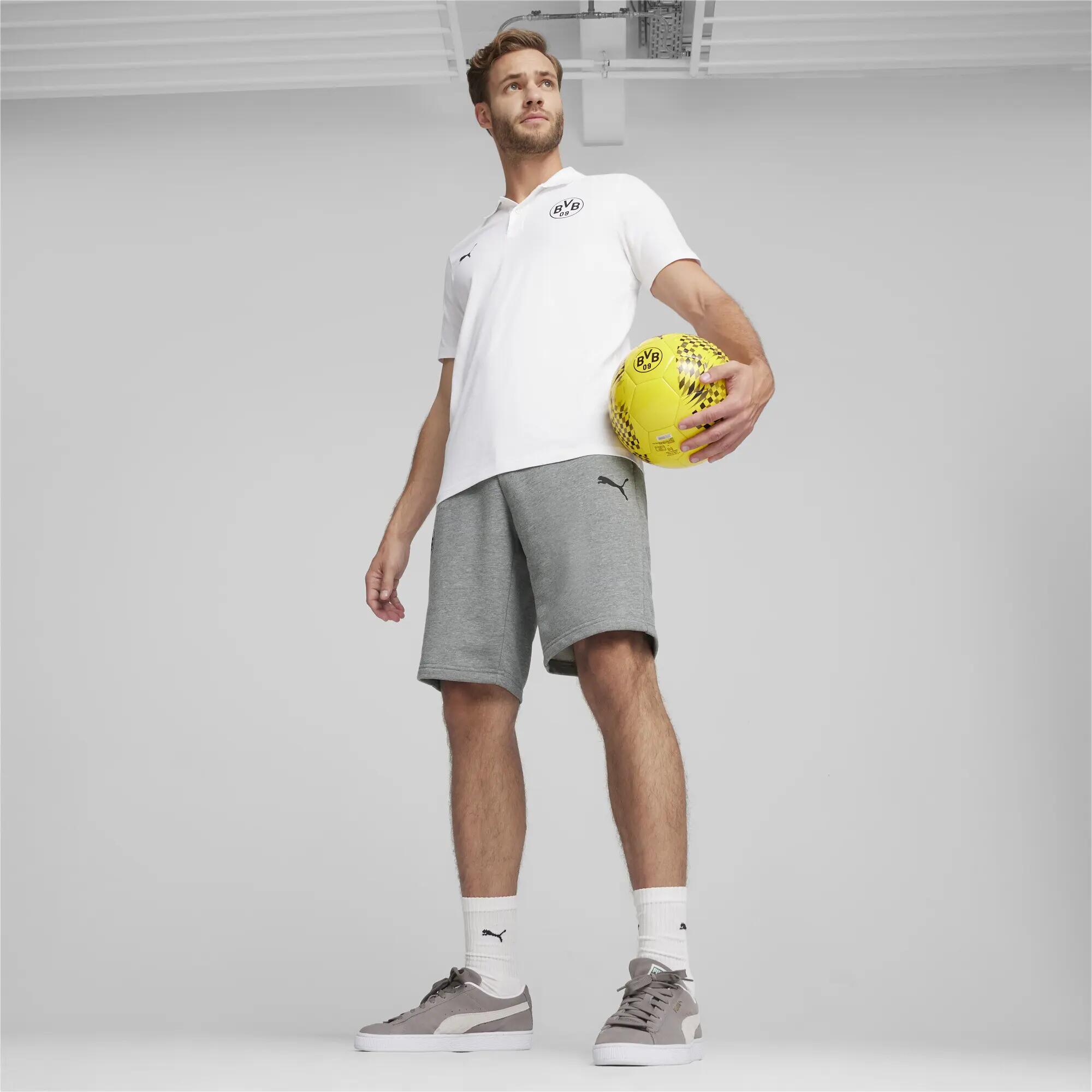 Borussia Dortmund ESS Shorts Herren PUMA Medium Gray Heather 3/6