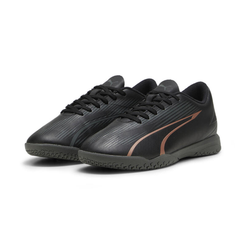 Zapatillas de fútbol Niño ULTRA PLAY IT PUMA Black Copper Rose Metallic