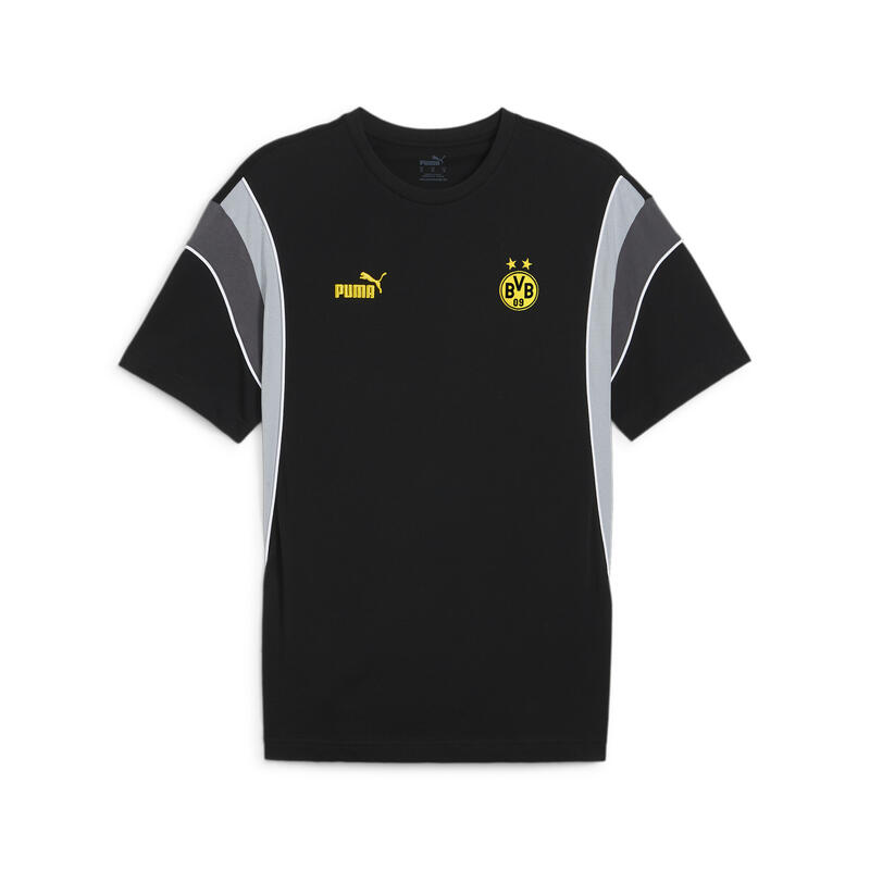 Camiseta Borussia Dortmund FtblArchive PUMA Black Cool Mid Gray