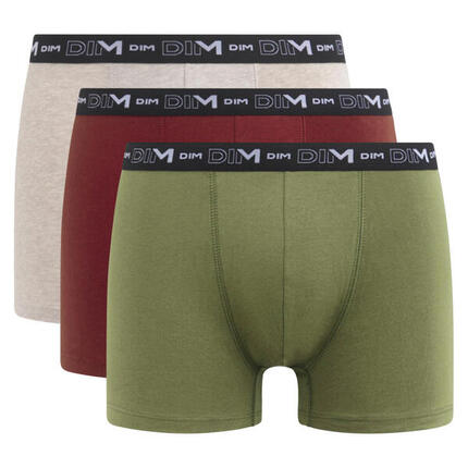 Lot de 3 Boxer DIM Coton Stretch
