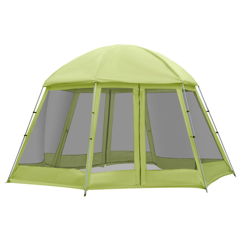 Outsunny Tenda da Campeggio per 6-8 Persone con Borsa, Funi e Picchetti