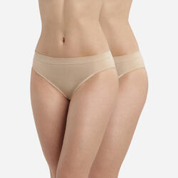 Lot de 2 Slips Femme Sans Couture Ecodim Microfibre