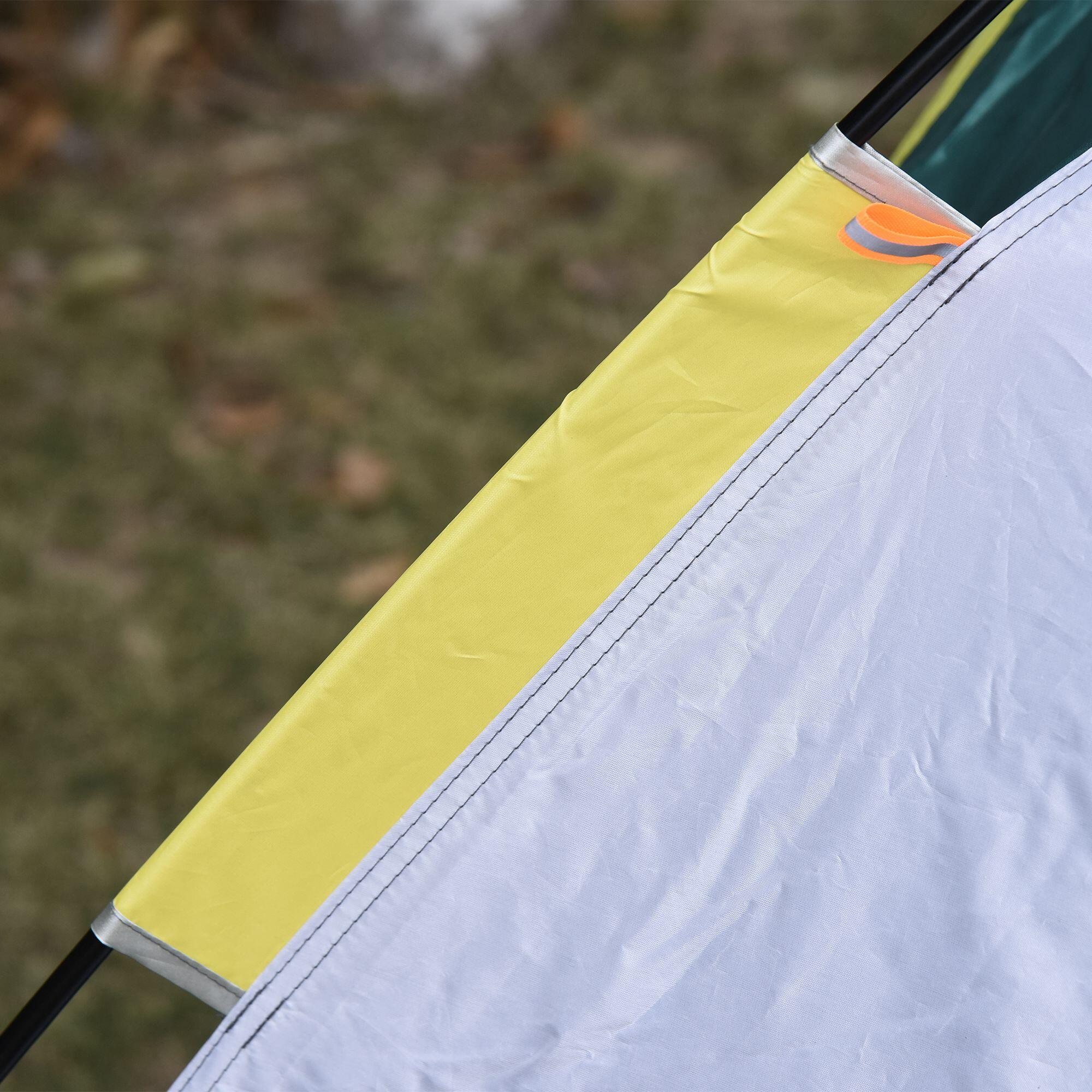 Tenda campismo 205x195x135 cm verde Outsunny 4/7