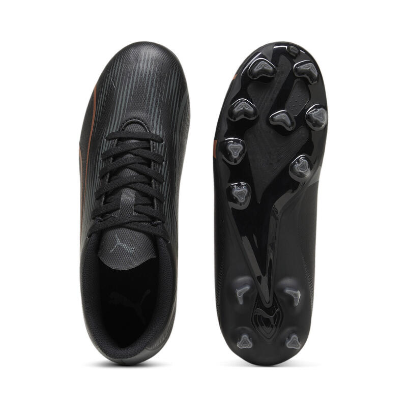 Młodzieżowe buty piłkarskie ULTRA PLAY FG/AG PUMA Black Copper Rose Metallic