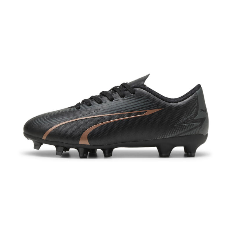 Młodzieżowe buty piłkarskie ULTRA PLAY FG/AG PUMA Black Copper Rose Metallic