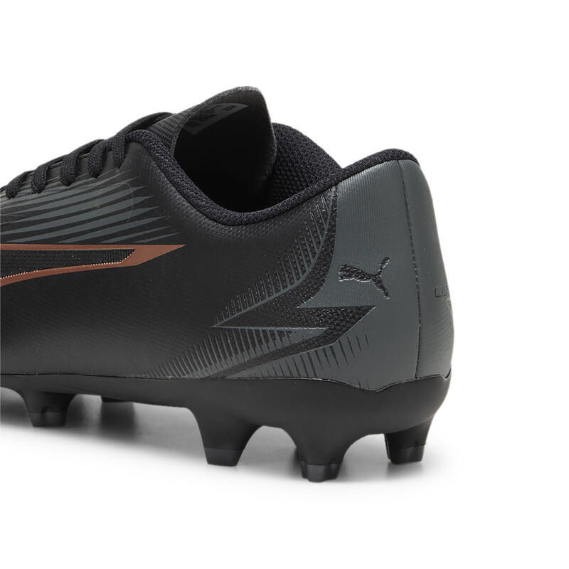 Młodzieżowe buty piłkarskie ULTRA PLAY FG/AG PUMA Black Copper Rose Metallic