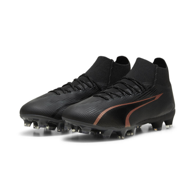 Chaussures de football ULTRA PRO FG/AG PUMA Black Copper Rose Metallic