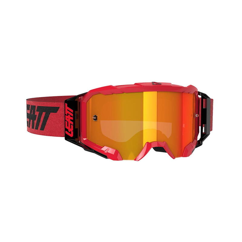 Lunettes de protection Velocity 5.5 Iriz anti-buée avec lentille miroir - Rouge