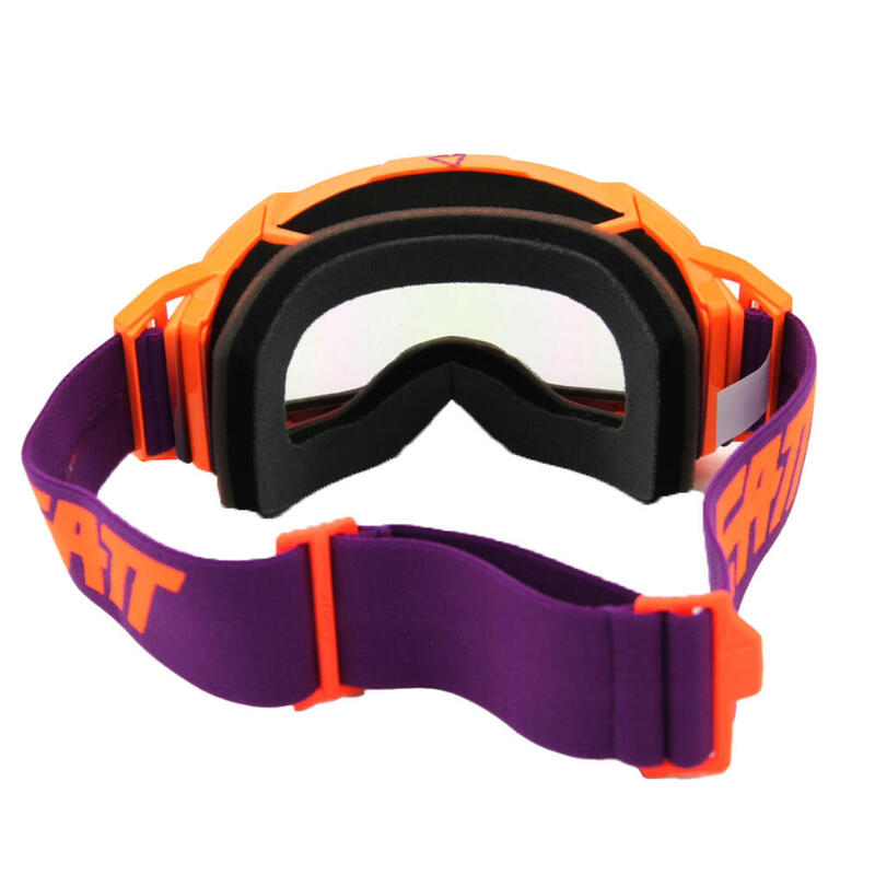 Velocity 5.5 Iriz Goggle anti fog mirror lens Neon Orange/Lila