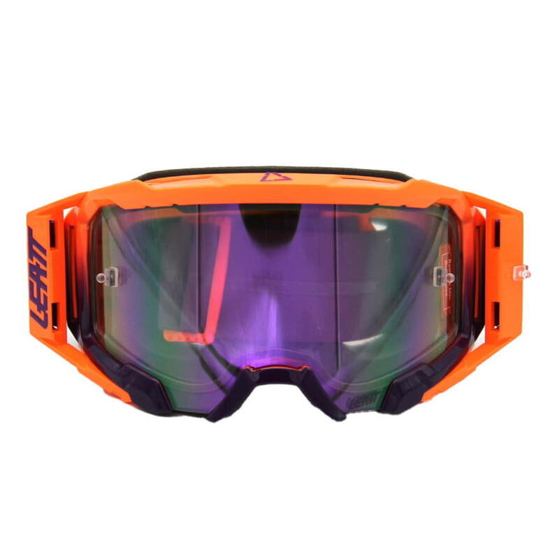 Velocity 5.5 Iriz Goggle anti fog mirror lens Neon Orange/Lila