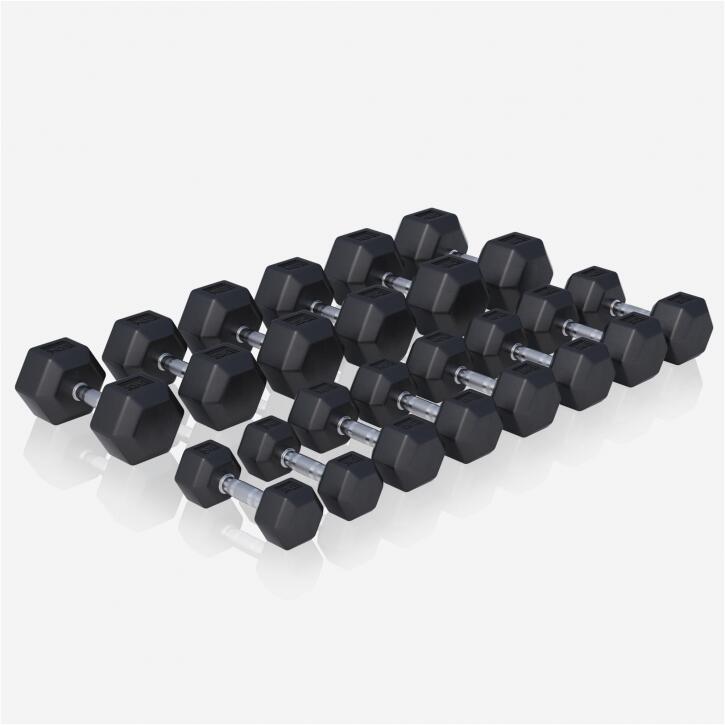 Zestaw Hantli HEX od 4 do 25 kg ze stojakiem 2/7