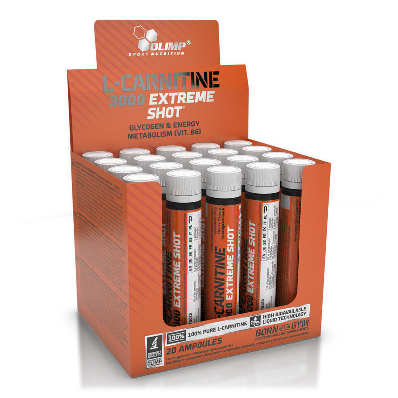 L-Carnitine - L-Carnitine 3000 Extreme Shot - Cerise Pack de 20