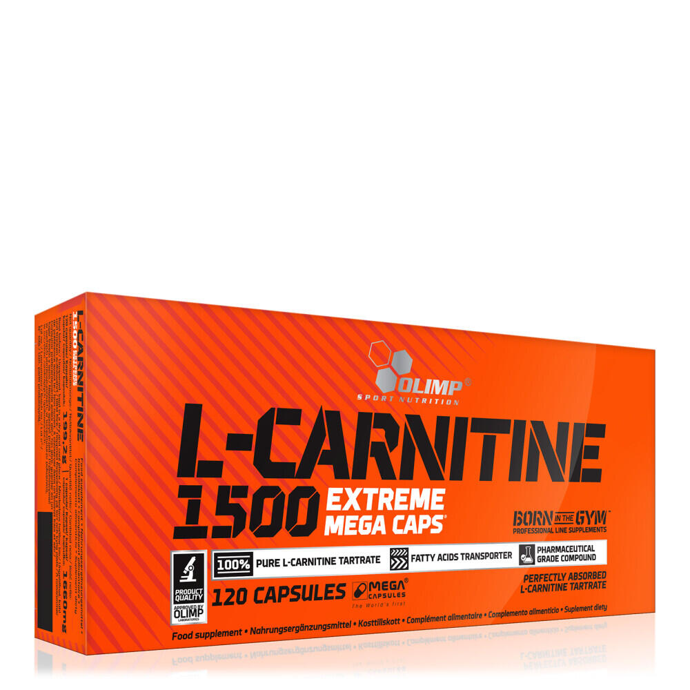 Olimp Sport - L-carnitine - L-carnitine 1500 Extreme Mega Caps - 120 Gélules - L-carnitine - Decathlon