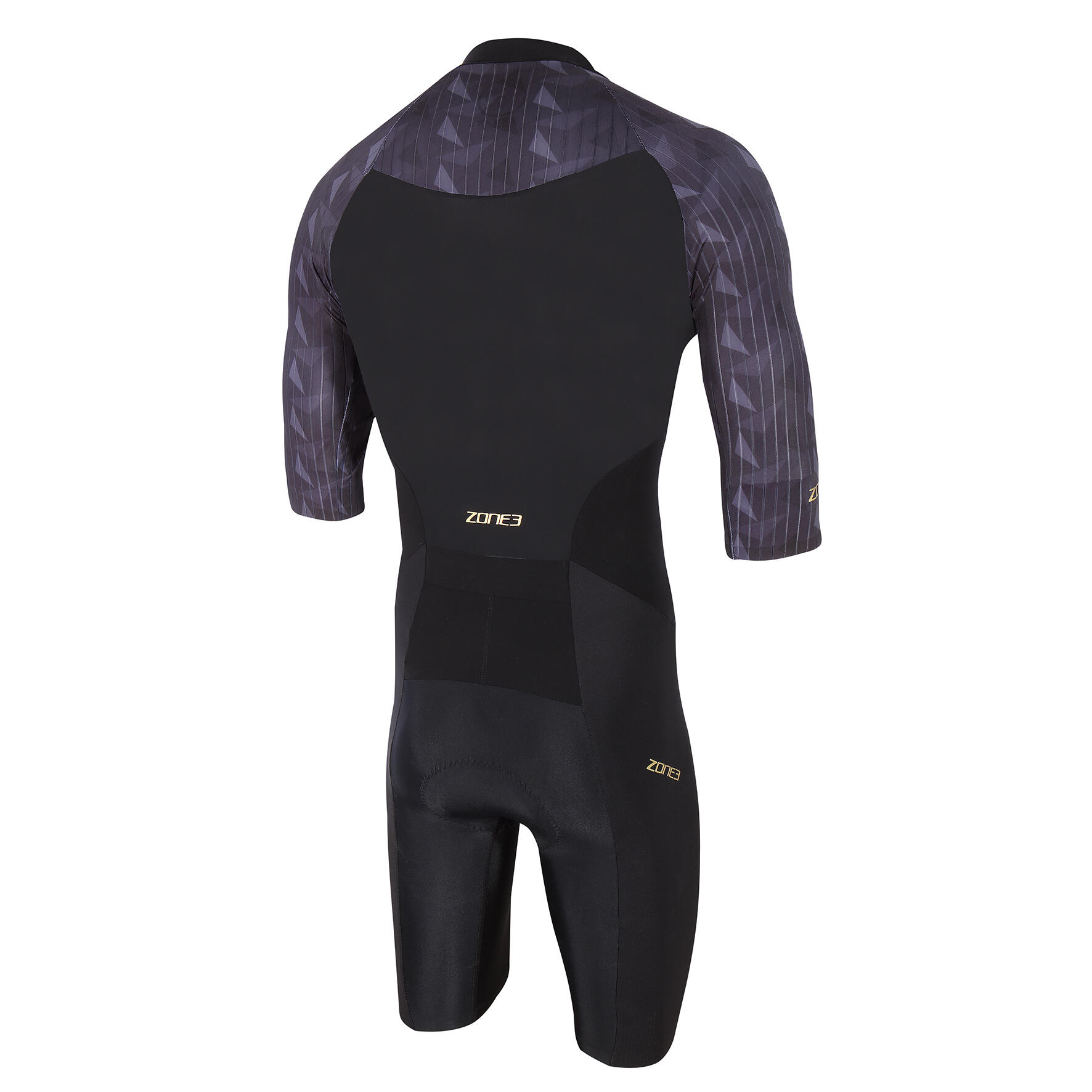 Lava Short Sleeve Trisuit Men's Black/Gold 2/5