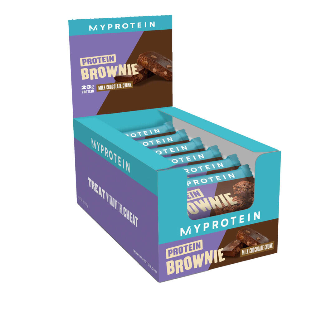 MYPROTEIN Brownies proteici - Brownie proteico - Cioccolato al Latte in Pezzi