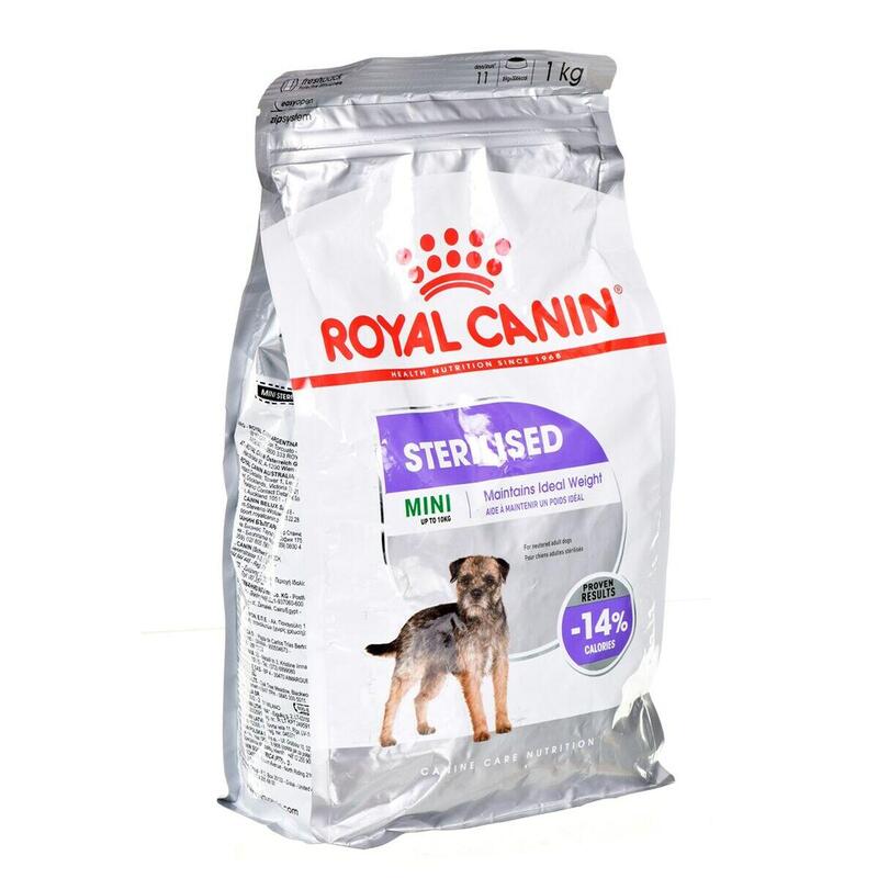 Ração para cão Mini Alimento esterilizado 1 kg