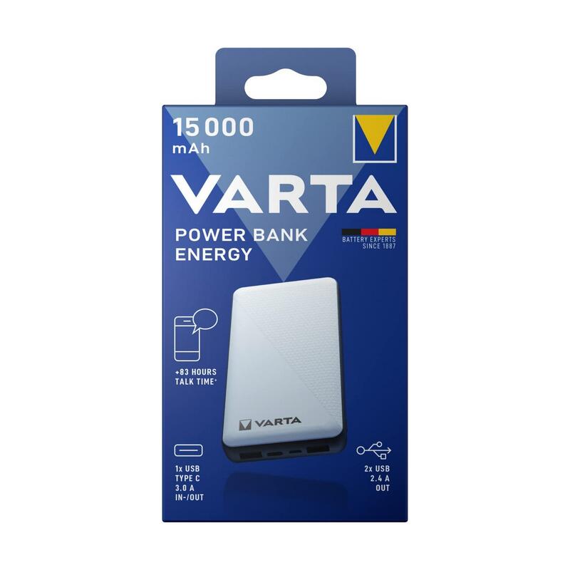 Power Bank Varta Energy 15000 Alb