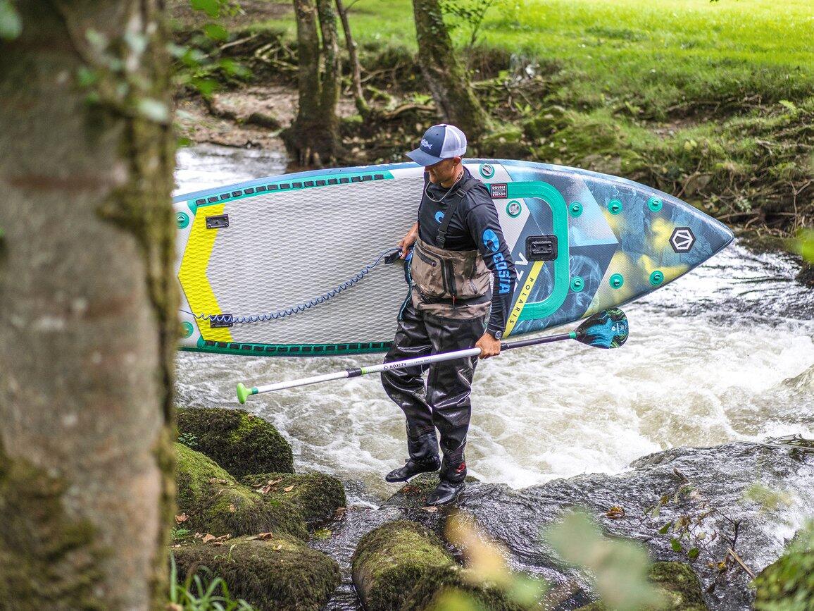 Dwukomorowa deska pompowana SUP Aztron Polaris Adventure 11'2" 340cm 7/7