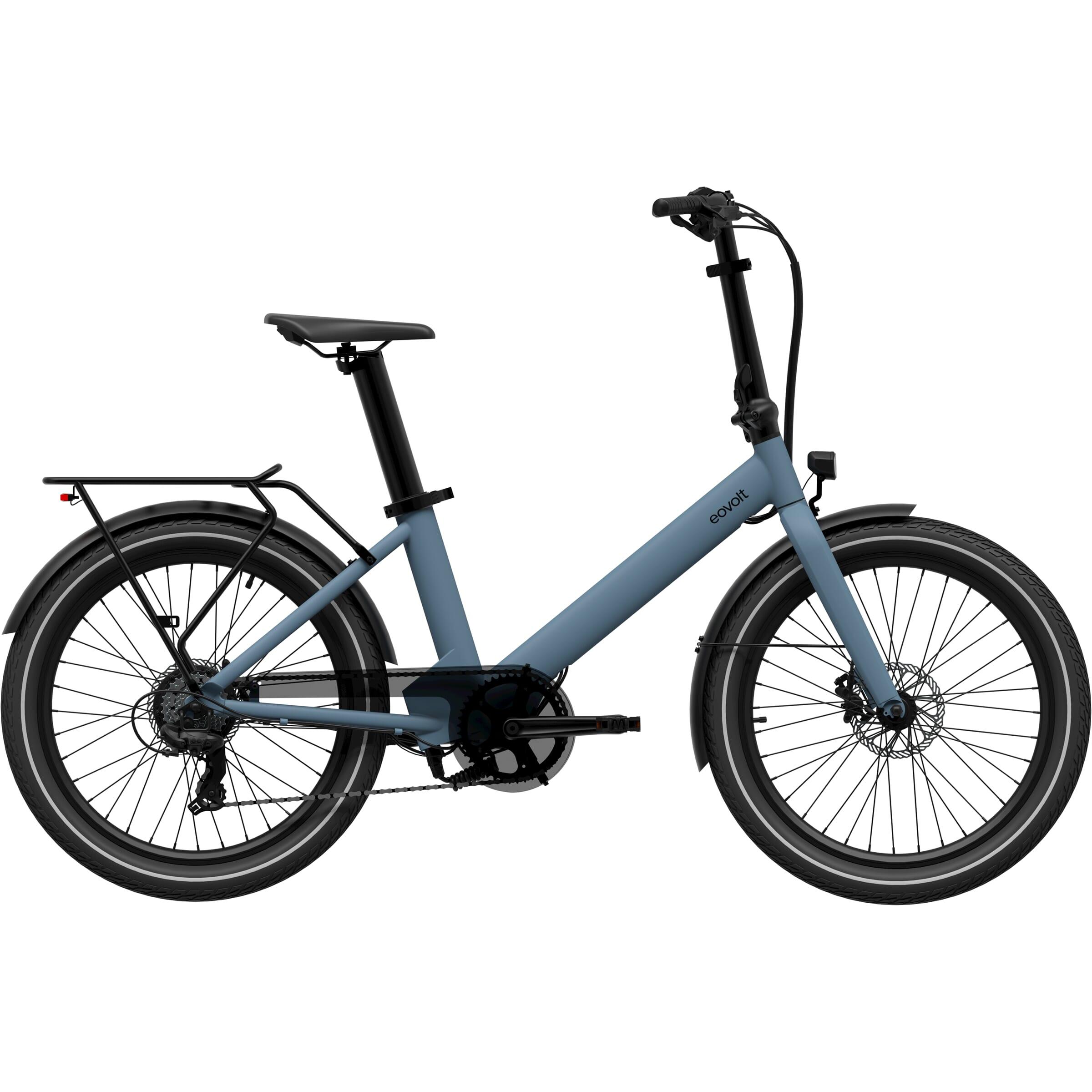 EOVOLT Eovolt elektrische compacte stadsfiets Evening 24 v2 blauw