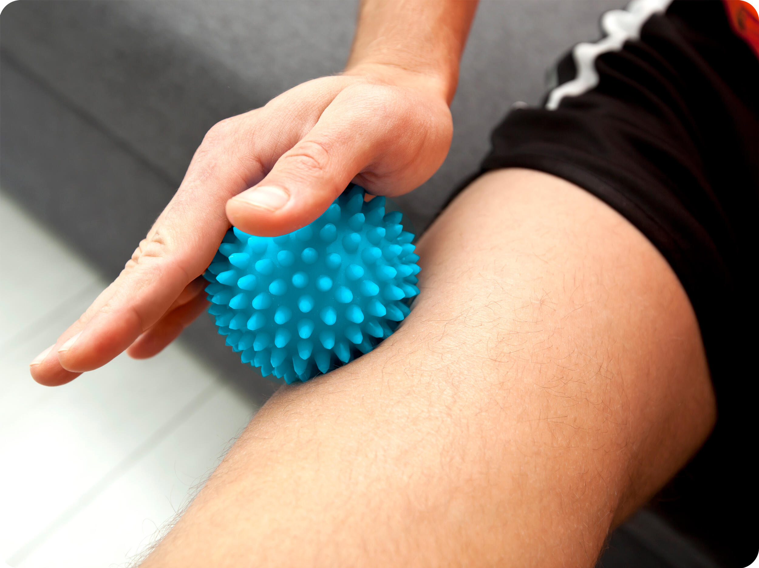 Pelota de masaje con picos rehabilitación Neo-Sport azul 5/7