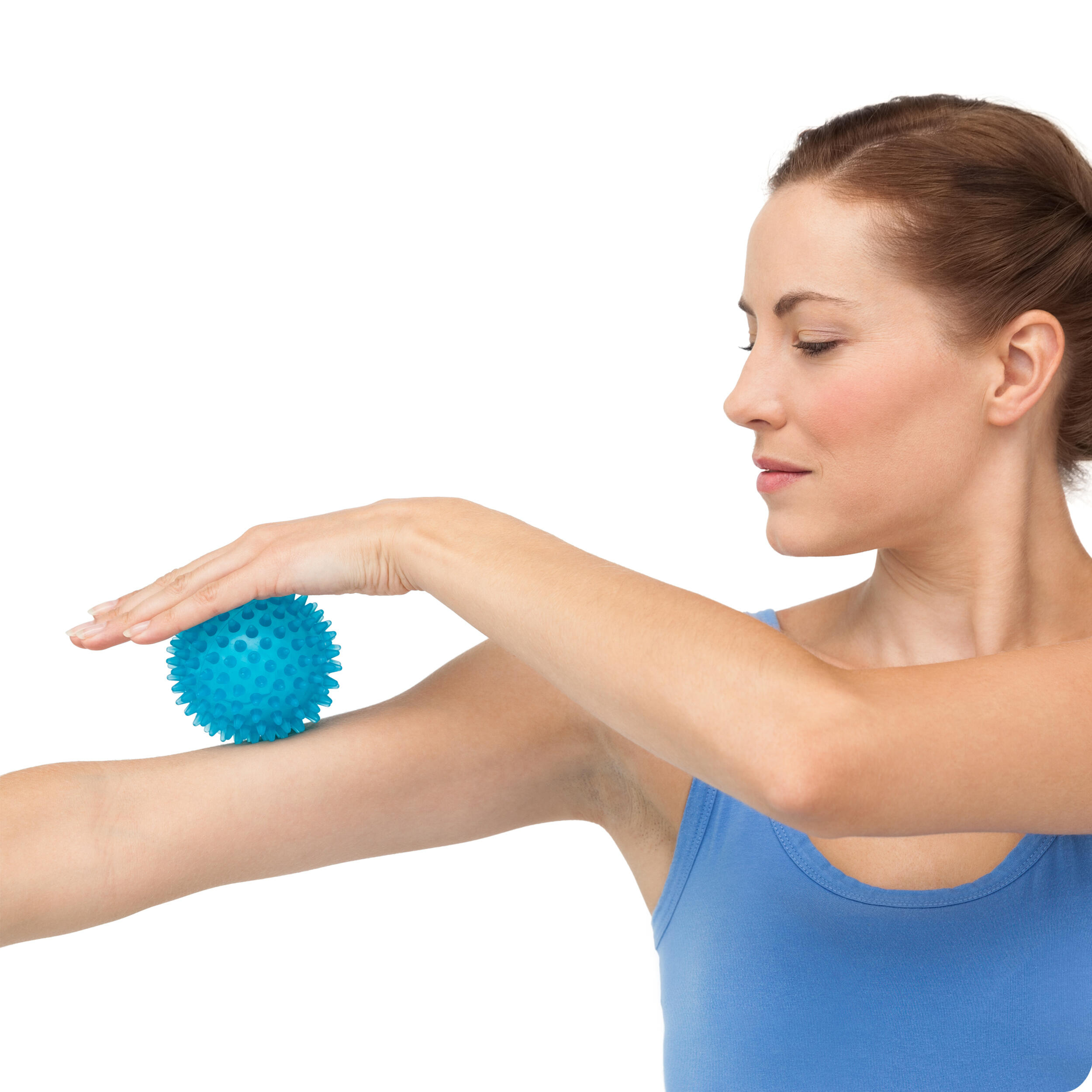 Pelota de masaje con picos rehabilitación Neo-Sport azul 3/7