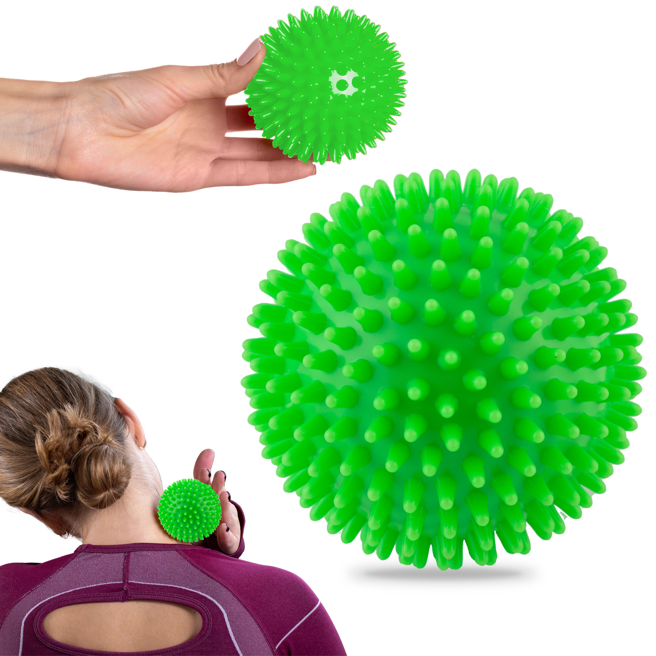 NEO-SPORT Palla Massaggiante Massaggio Riabilitativo, Verde