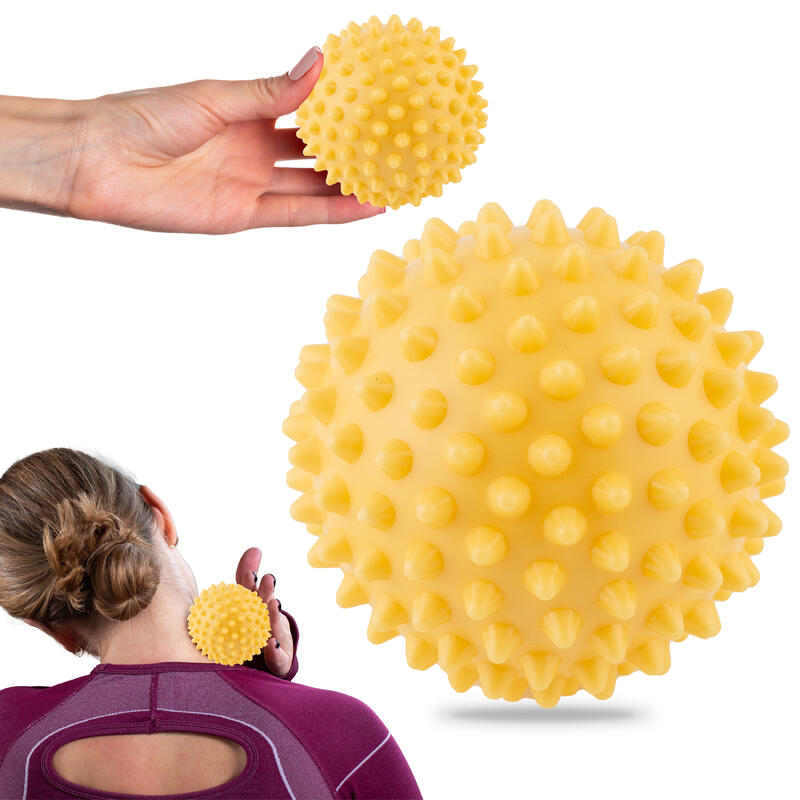 Piłeczka piłka z kolcami do masażu rehabilitacji Neo-Sport