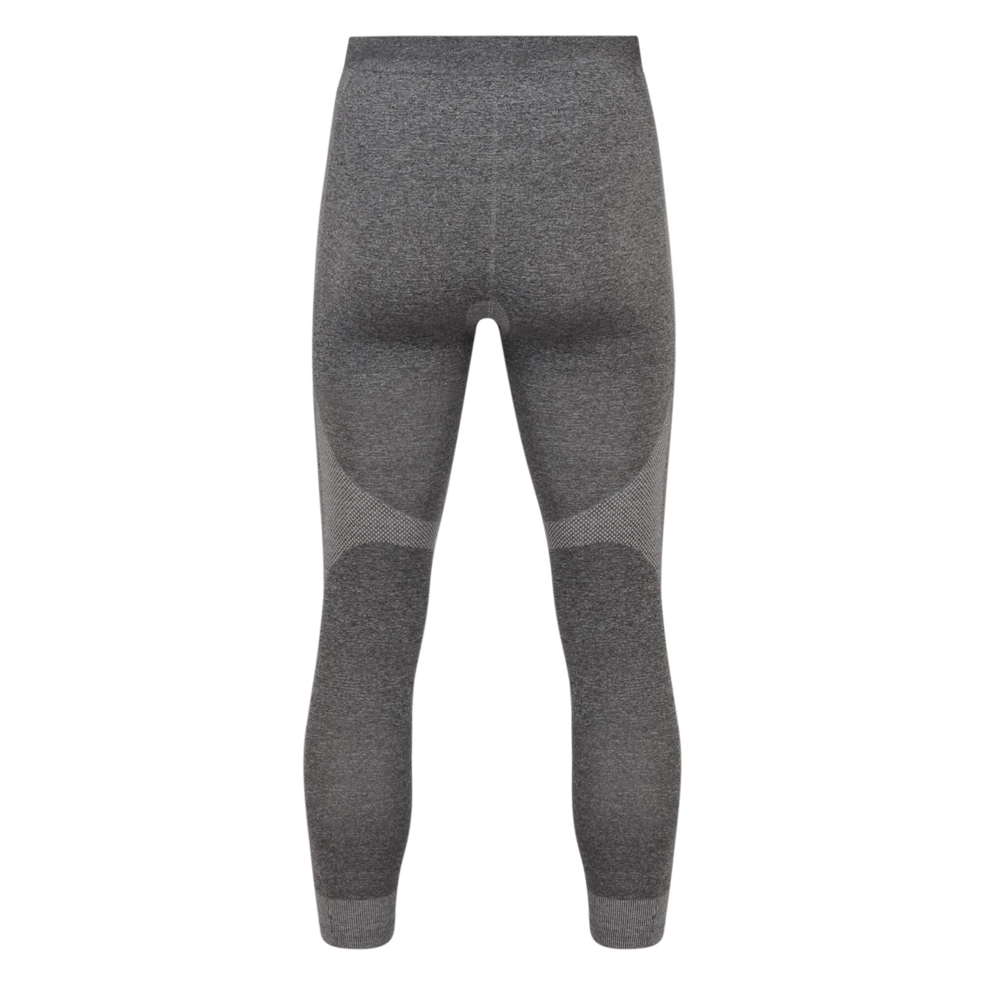 Mens In The Zone II Base Layer Bottoms (Charcoal Grey Marl) 2/5