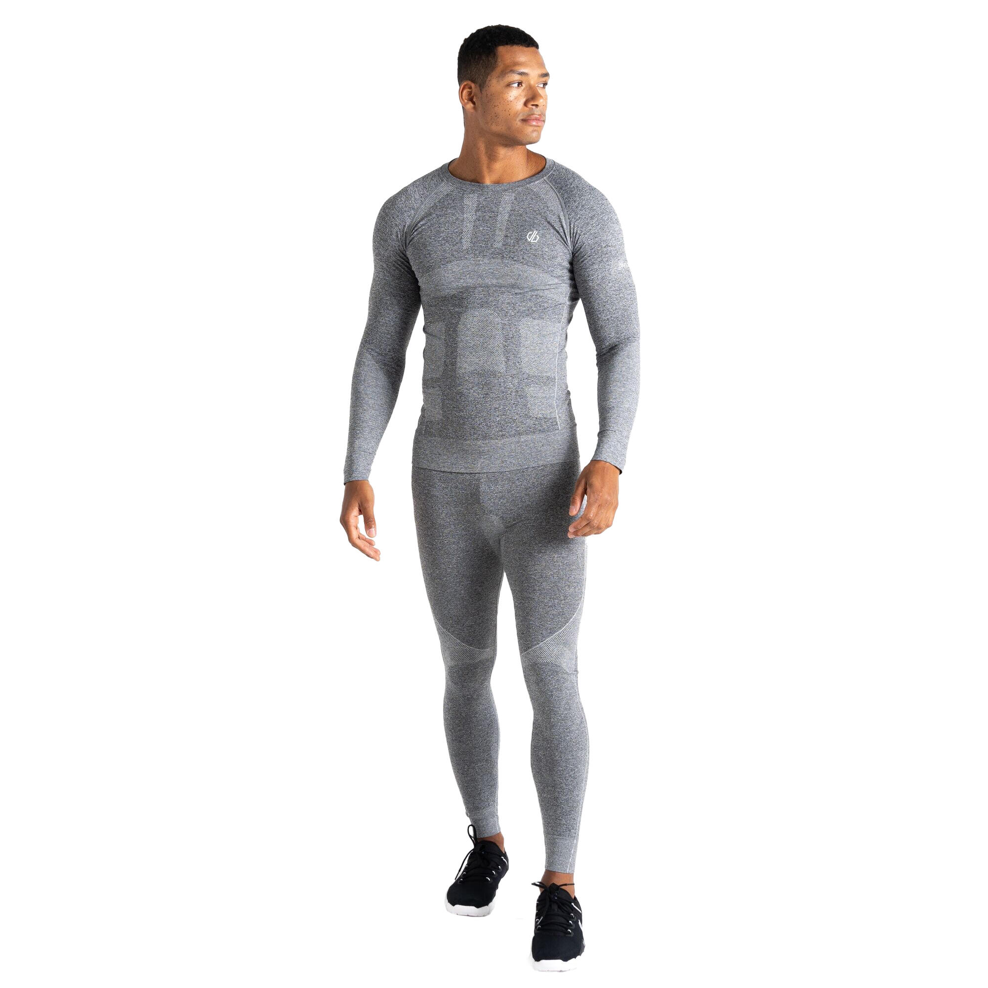 Mens In The Zone II Base Layer Bottoms (Charcoal Grey Marl) 4/5