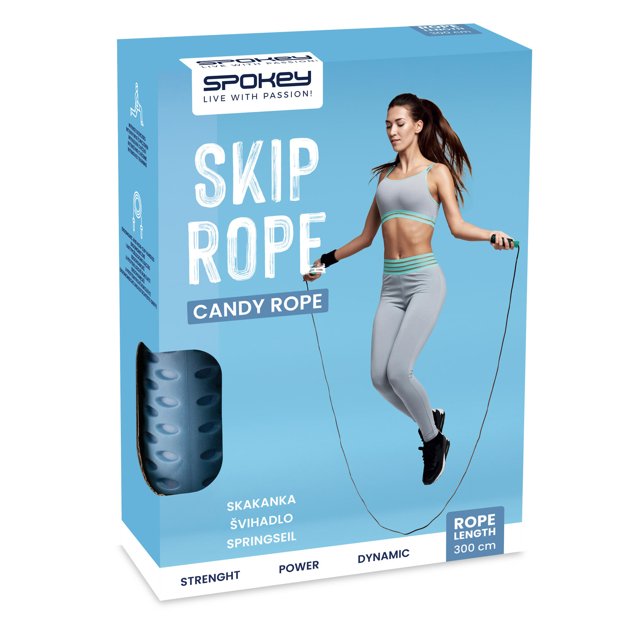 Skakanka z łożyskiem Spokey Candy Rope 6/6