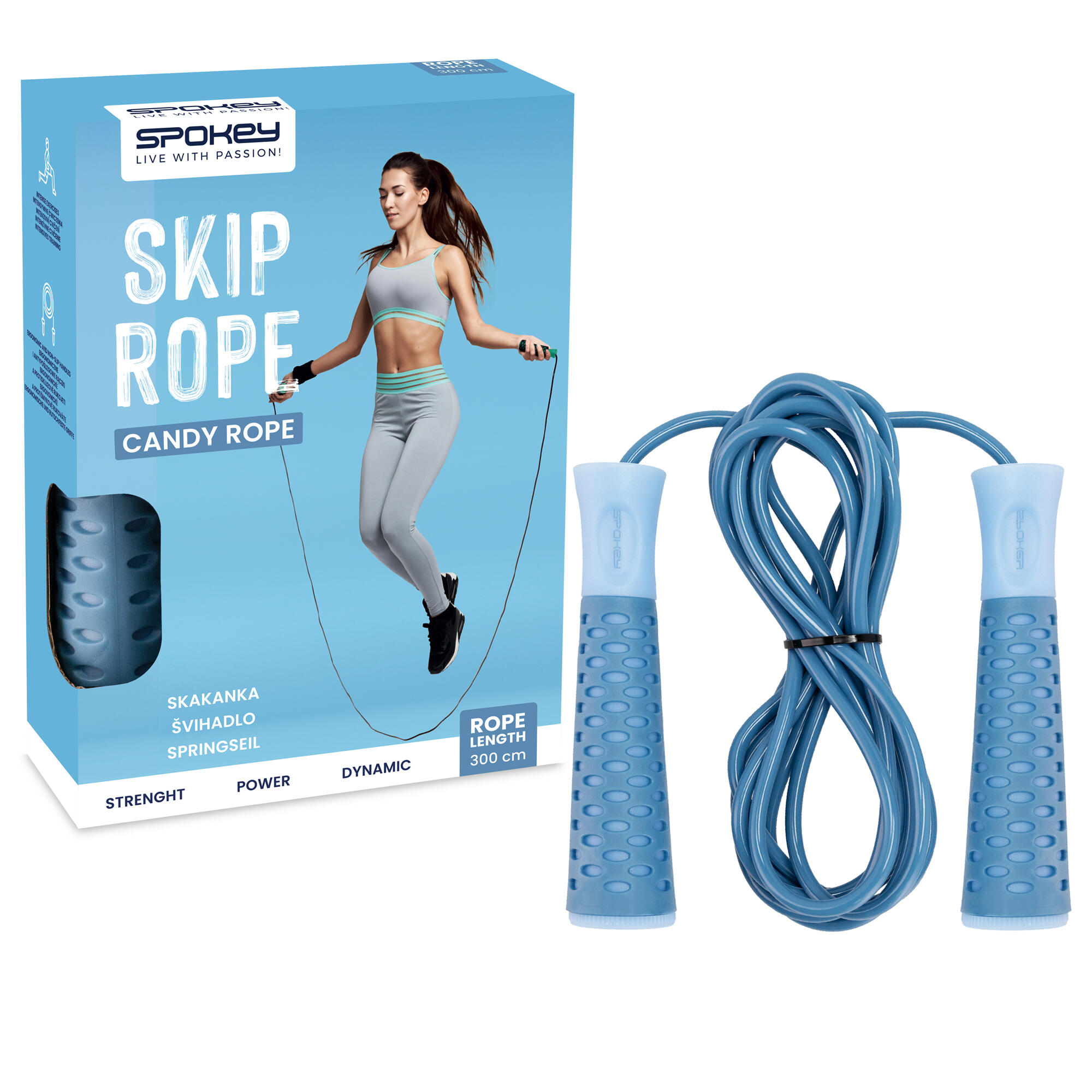 Skakanka z łożyskiem Spokey Candy Rope 5/6