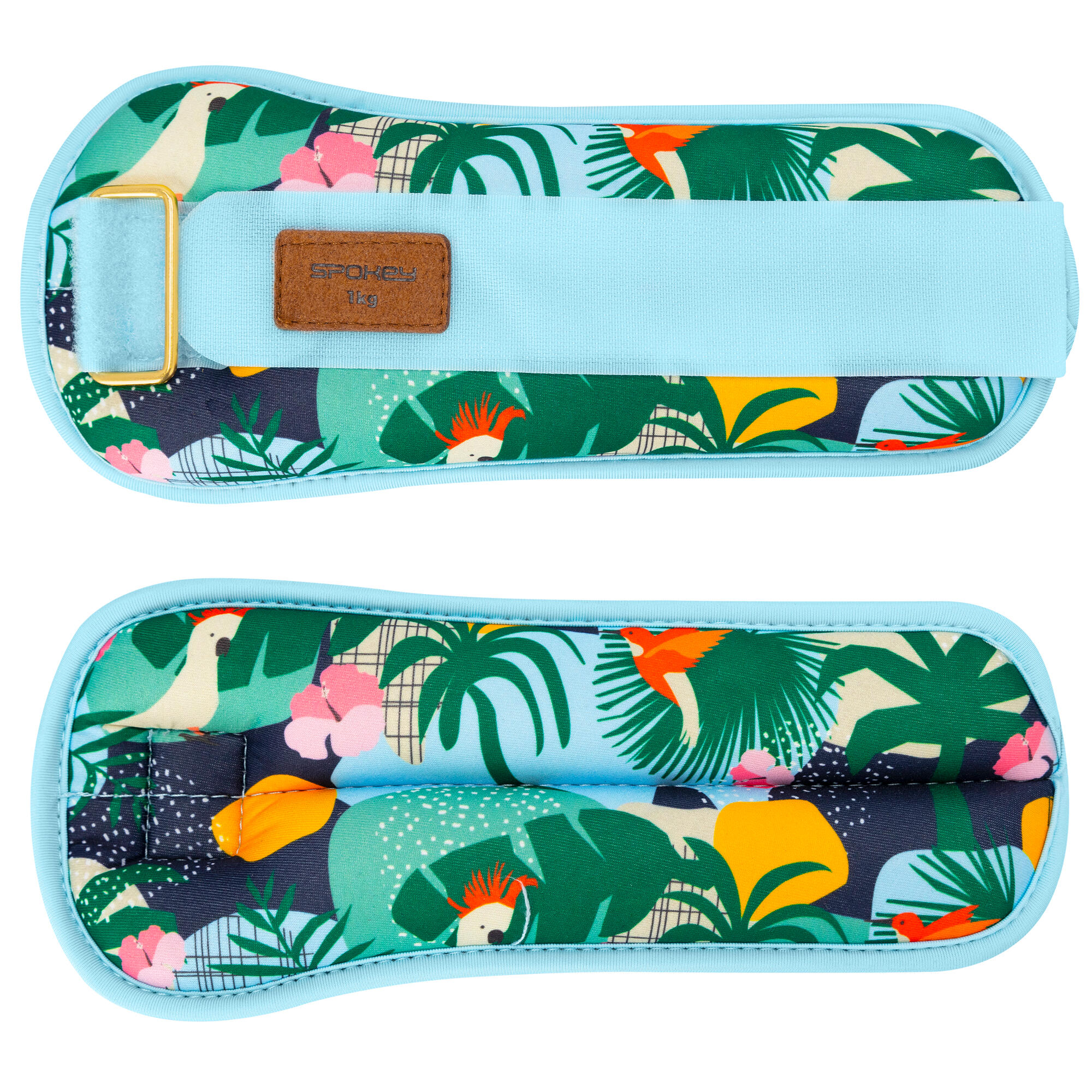 Enkel- en polsgewichten set 2x 1kg neopreen veelkleurig HOME JUNGLE 4/7