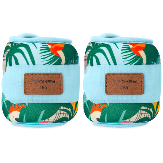 Poids chevilles poignets set 2x 1kg néoprène multicolore HOME JUNGLE