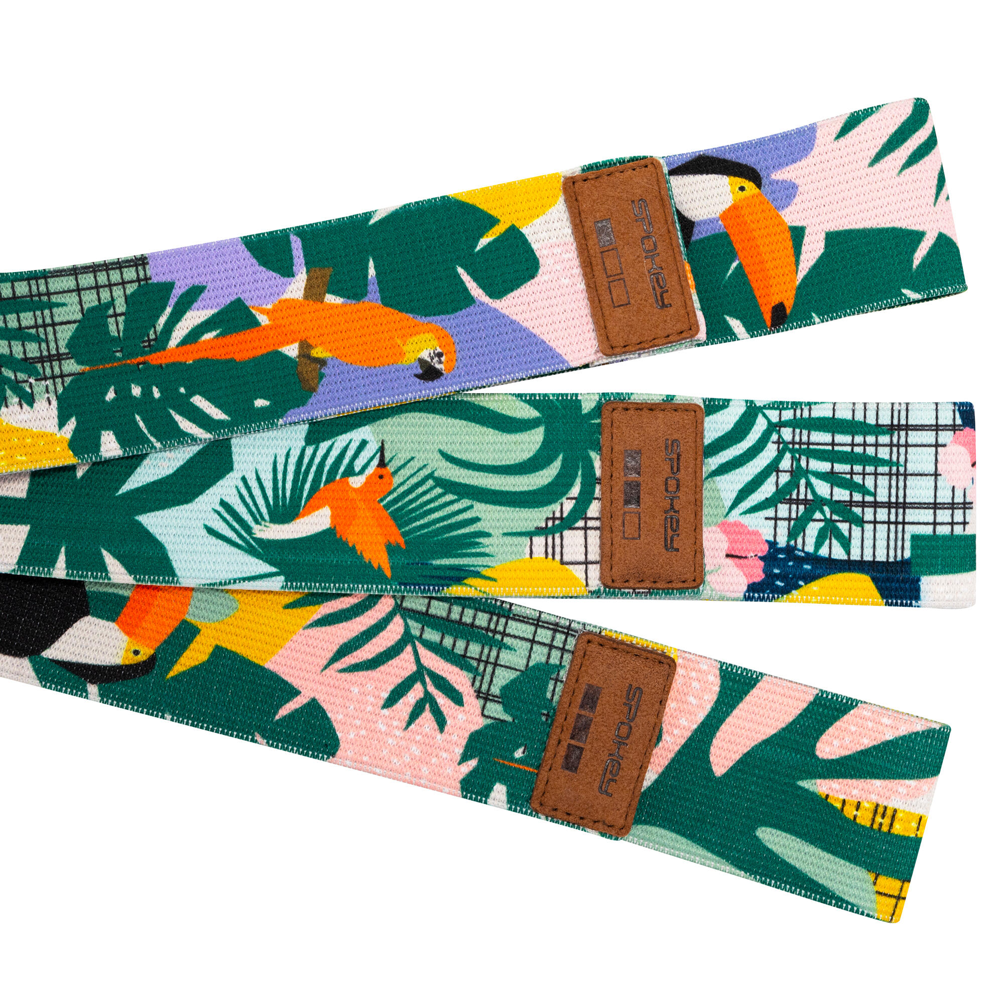 Juego de 3 bandas de resistencia de tela Spokey Home Jungle Set 6/7
