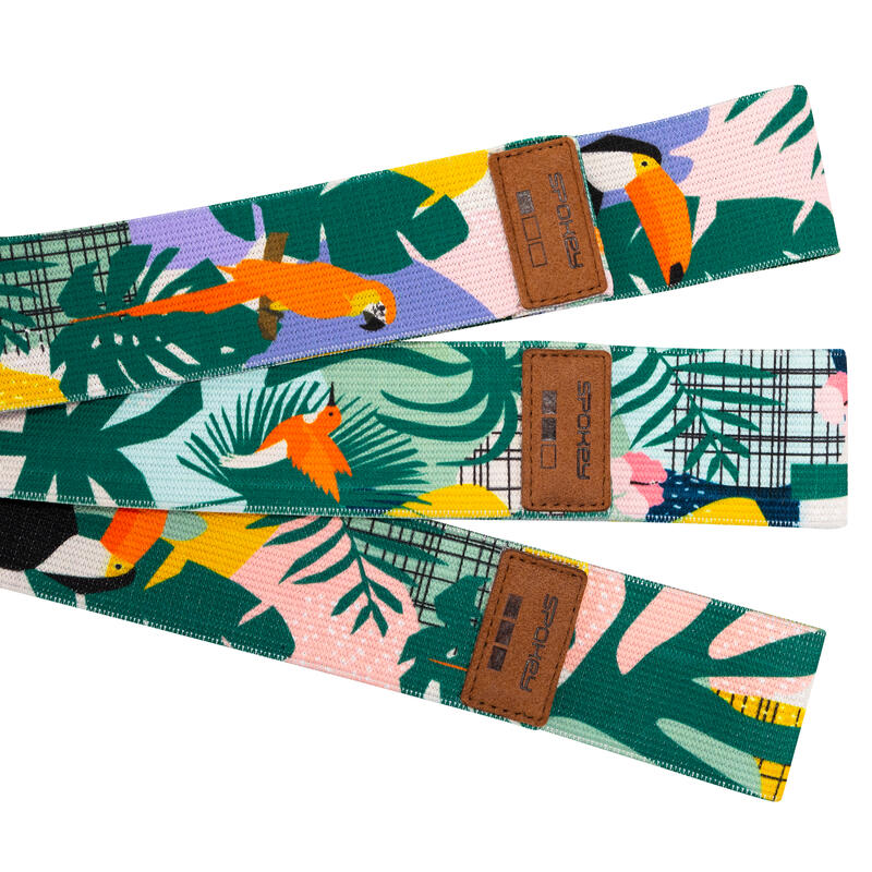 Set de 3 benzi de rezisten?ă din material textil Spokey Home Jungle Set