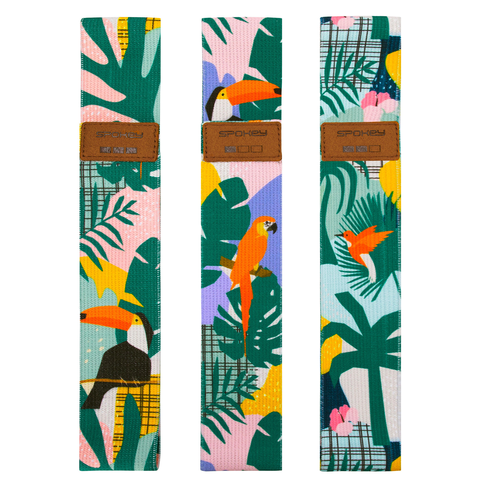 Juego de 3 bandas de resistencia de tela Spokey Home Jungle Set 2/7