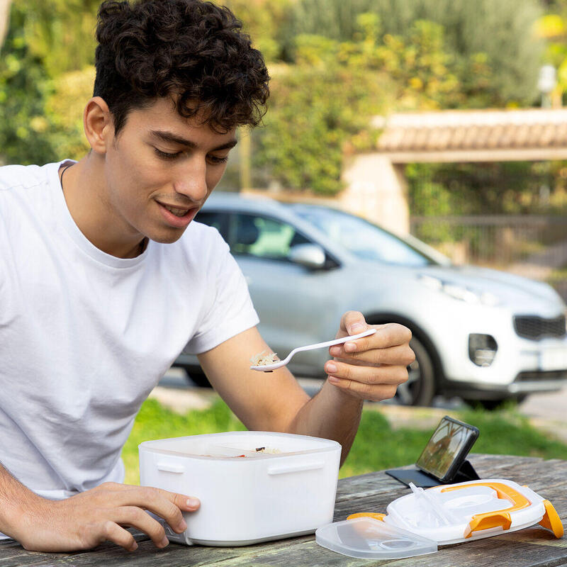 Panier-repas électrique pour voitures Blanc