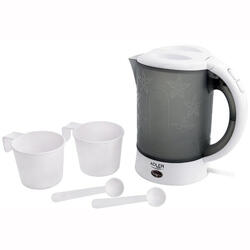 Bouilloire Électrique de Voyage 0,6L Sans BPA, Arrêt Automatique Résistance Inox