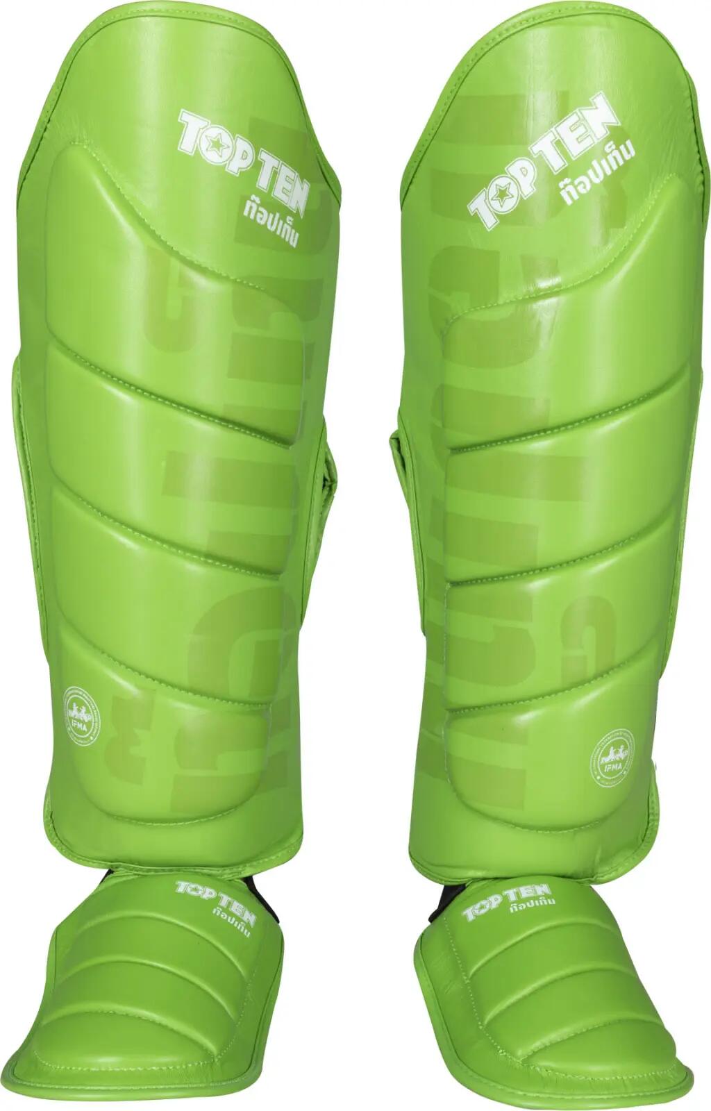 Tibiere “Theep” omologate IFMA , Top Ten, Verde, M 3/4