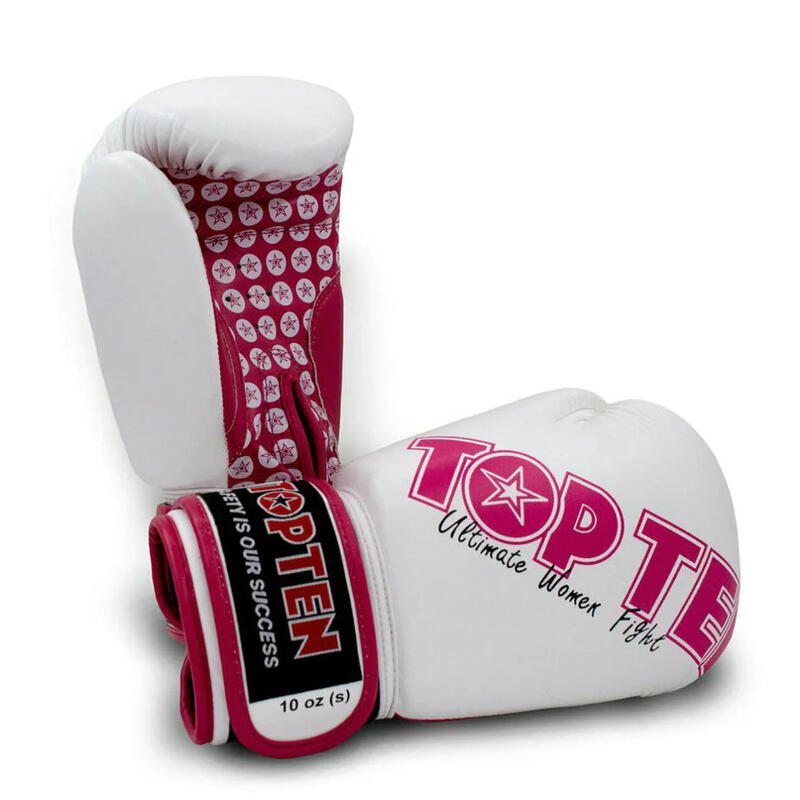 Manusi de box „Woman”, Top Ten, Roz, 10 OZ